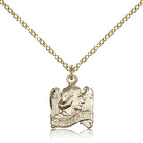 St. Matthew Medal, Gold Filled - Gold-tone