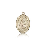 Blessed Karolina Kozkowna Medal, 14 Karat Gold, Medium - 14 KT Yellow Gold