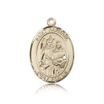 St. Raphael the Archangel Medal, 14 Karat Gold, Large - 14 KT Yellow Gold