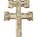Caravaca Crucifix Pendant, 14 Karat Gold - 14 KT Yellow Gold