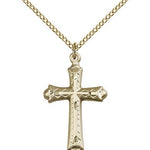 Cross Pendant, Gold Filled - Gold-tone