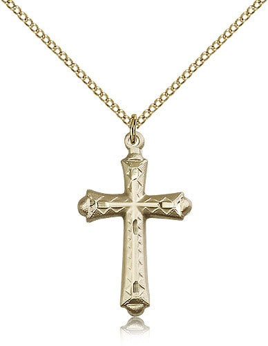 Cross Pendant, Gold Filled - Gold-tone
