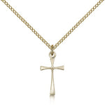 Maltese Cross Pendant, Gold Filled - Gold-tone