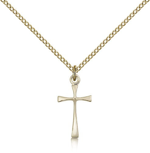 Maltese Cross Pendant, Gold Filled - Gold-tone