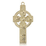 Kilklispeen Cross Pendant, 14 Karat Gold - 14 KT Yellow Gold