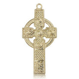 Kilklispeen Cross Pendant, 14 Karat Gold - 14 KT Yellow Gold