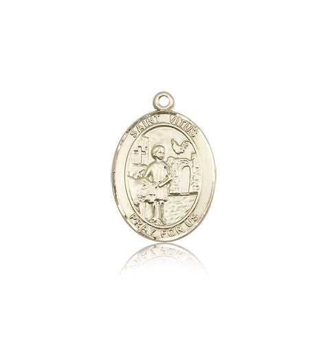 St. Vitus Medal, 14 Karat Gold, Medium - 14 KT Yellow Gold
