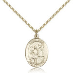 St. Vitus Medal, Gold Filled, Medium - Gold-tone