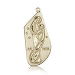 Ave Maria Medal, 14 Karat Gold - 14 KT Yellow Gold