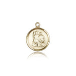 St. Raphael Medal, 14 Karat Gold - 14 KT Yellow Gold