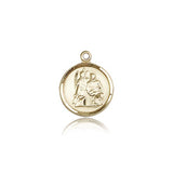 St. Raphael Medal, 14 Karat Gold - 14 KT Yellow Gold