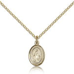 Miraculous Medal, Gold Filled - Gold-tone
