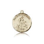 Good Shepherd Medal, 14 Karat Gold - 14 KT Yellow Gold