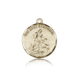Good Shepherd Medal, 14 Karat Gold - 14 KT Yellow Gold