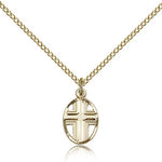 Cross Pendant, Gold Filled - Gold-tone