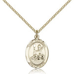 St. Honorius Medal, Gold Filled, Medium - Gold-tone