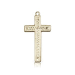 Cross Pendant, 14 Karat Gold - 14 KT Yellow Gold