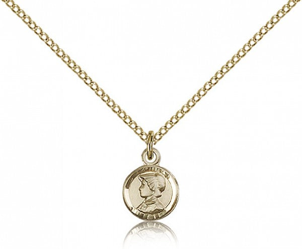 St. Elizabeth Ann Seton Medal, Gold Filled - Gold-tone
