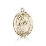 St. Monica Medal, 14 Karat Gold, Large - 14 KT Yellow Gold