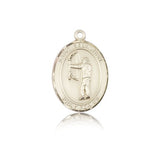 St. Sebastian Archery Medal, 14 Karat Gold, Medium - 14 KT Yellow Gold