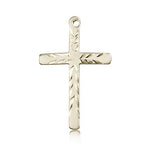 Cross Pendant, 14 Karat Gold - 14 KT Yellow Gold