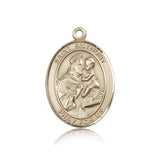 St. Anthony of Padua Medal, 14 Karat Gold, Large - 14 KT Yellow Gold