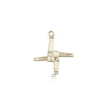 St. Brigid Cross Pendant, 14 Karat Gold - 14 KT Yellow Gold