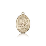 St. Rosalia Medal, 14 Karat Gold, Medium - 14 KT Yellow Gold