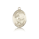 St. Sebastian Soccer Medal, 14 Karat Gold, Medium - 14 KT Yellow Gold