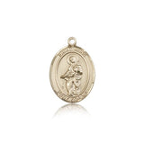 St. Jane of Valois Medal, 14 Karat Gold, Medium - 14 KT Yellow Gold