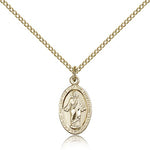 Scapular Medal, Gold Filled - Gold-tone