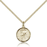Scapular Medal, Gold Filled - Gold-tone