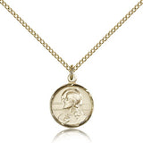 Scapular Medal, Gold Filled - Gold-tone
