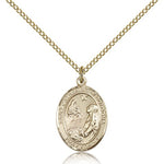 St. Catherine of Bologna Medal, Gold Filled, Medium - Gold-tone