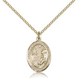 St. Catherine of Bologna Medal, Gold Filled, Medium - Gold-tone
