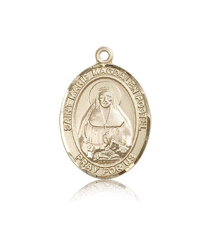 Marie Magdalen Postel Medal, 14 Karat Gold, Large - 14 KT Yellow Gold