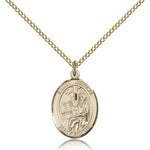 St. Jerome Medal, Gold Filled, Medium - Gold-tone