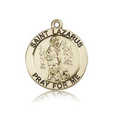 St. Lazarus Medal, 14 Karat Gold - 14 KT Yellow Gold