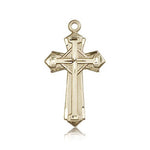 Cross Pendant, 14 Karat Gold - 14 KT Yellow Gold