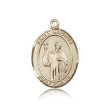 St. Maurus Medal, 14 Karat Gold, Large - 14 KT Yellow Gold