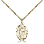 Scapular Medal, Gold Filled - Gold-tone