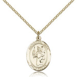 St. Uriel Medal, Gold Filled, Medium - Gold-tone