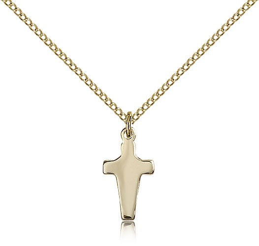 Cross Pendant, Gold Filled - Gold-tone