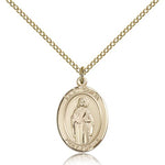 St. Odilia Medal, Gold Filled, Medium - Gold-tone