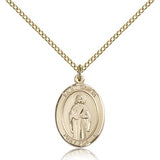 St. Odilia Medal, Gold Filled, Medium - Gold-tone