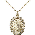 Our Lady of Guadalupe Medal, Gold Filled - Gold-tone