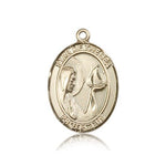 Our Lady Star of the Sea Medal, 14 Karat Gold, Large - 14 KT Yellow Gold