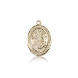 St. Catherine of Bologna Medal, 14 Karat Gold, Medium - 14 KT Yellow Gold