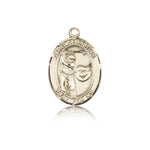 St. Sebastian Golf Medal, 14 Karat Gold, Medium - 14 KT Yellow Gold