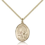 St. Rosalia Medal, Gold Filled, Medium - Gold-tone